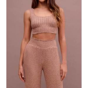 NEW Z SUPPLY zoe rib tank bra in iced coffee